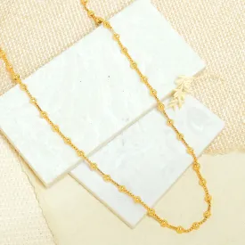 Dainty Beaded Gold Chain