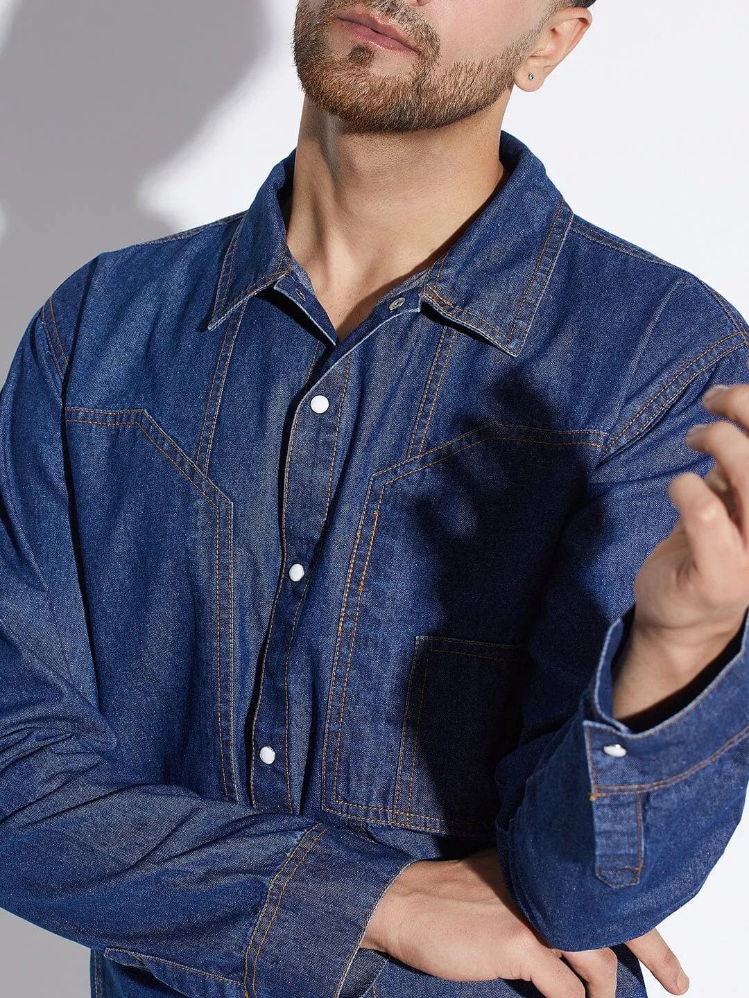 Dark Wash Carpenter Shirt