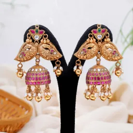 Deep Nagas Peacock Jhumkhas
