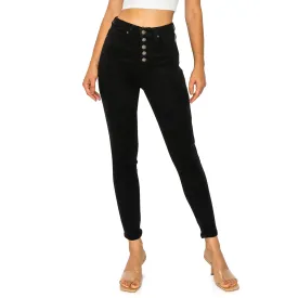 Denim Daydream Manhattan Super High-Rise Ankle Skinny Jeans - Black