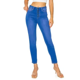 Denim Daydream Manhattan Super High-Rise Ankle Skinny Jeans - Pale Blue