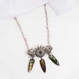Designer Oxidised Long Necklace