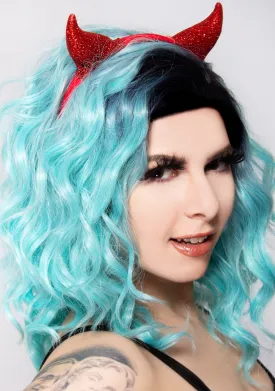 Devious Devil Glitter Horn Headband
