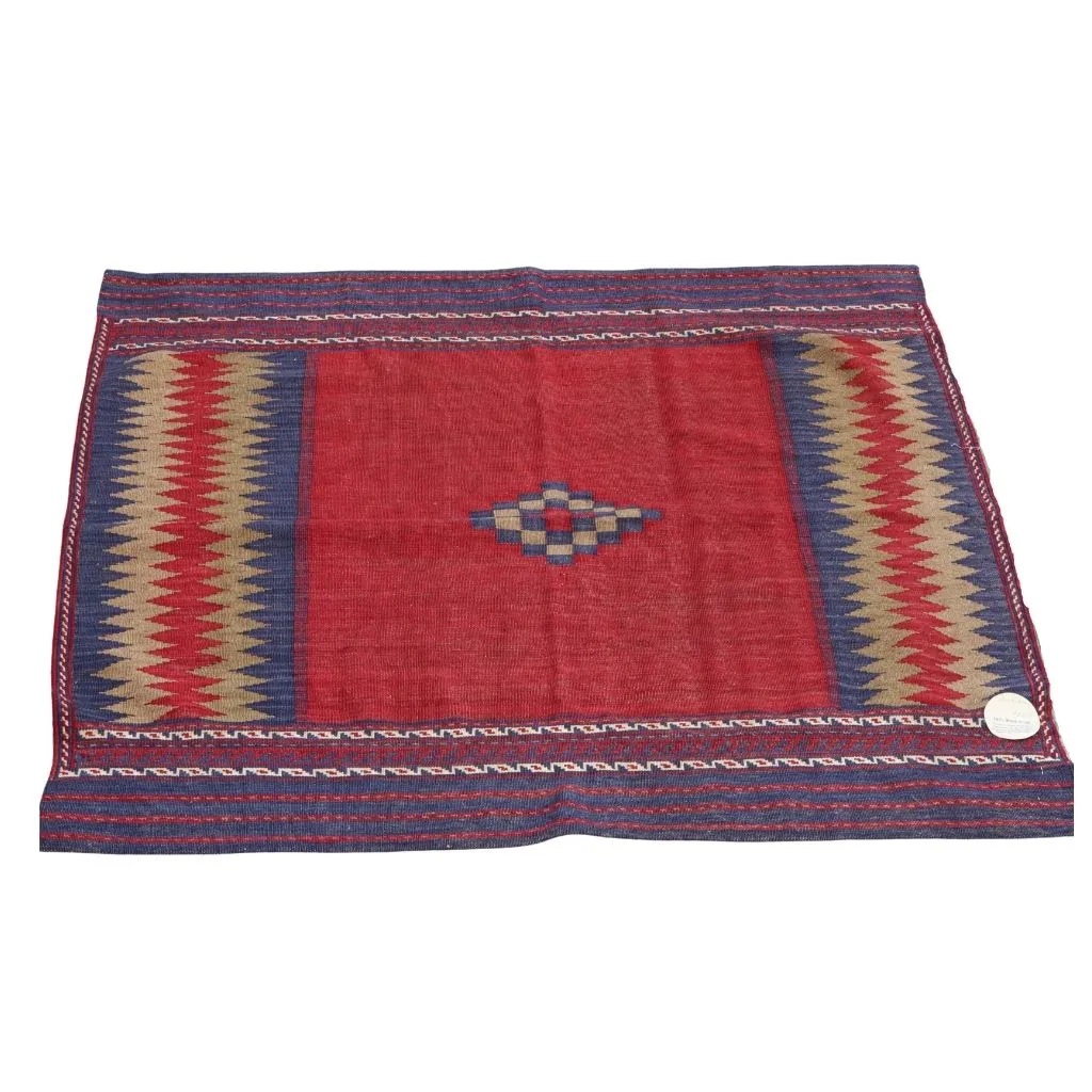 Diamond Kilim - Red - 130x132cm
