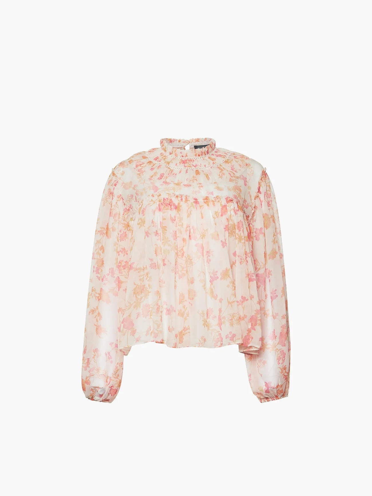 Diana Recycled Crinkle Long Sleeve Blouse