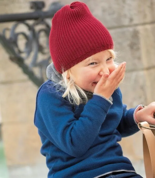 Disana Organic Knitted Merino Wool Long Beanie (Kids)