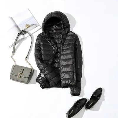 Down Jacket Slim Hooded Outerwear