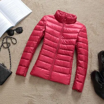 Down Jacket Slim Hooded Outerwear