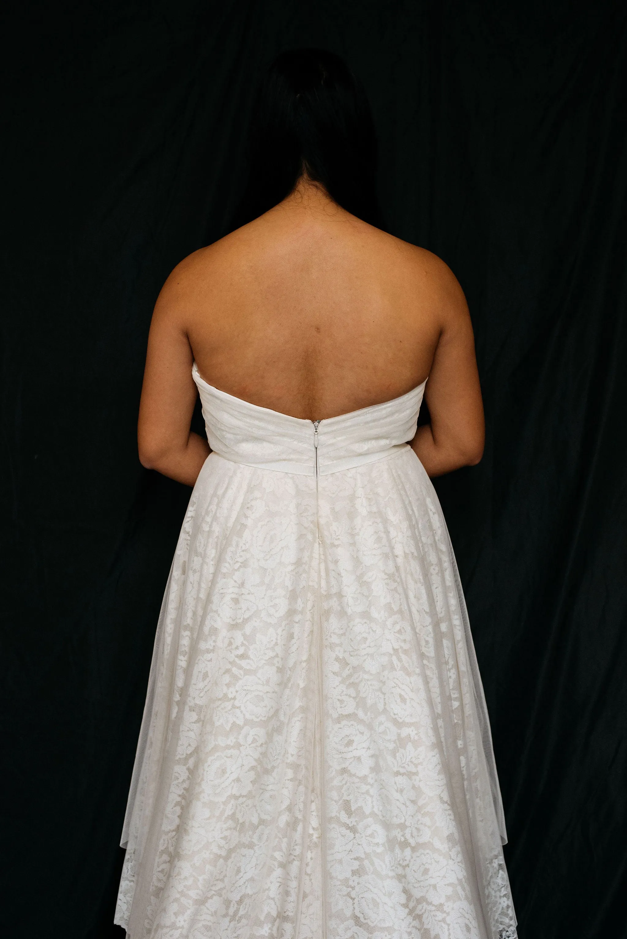 Dress 671: Hayley Paige "1350" waist 34