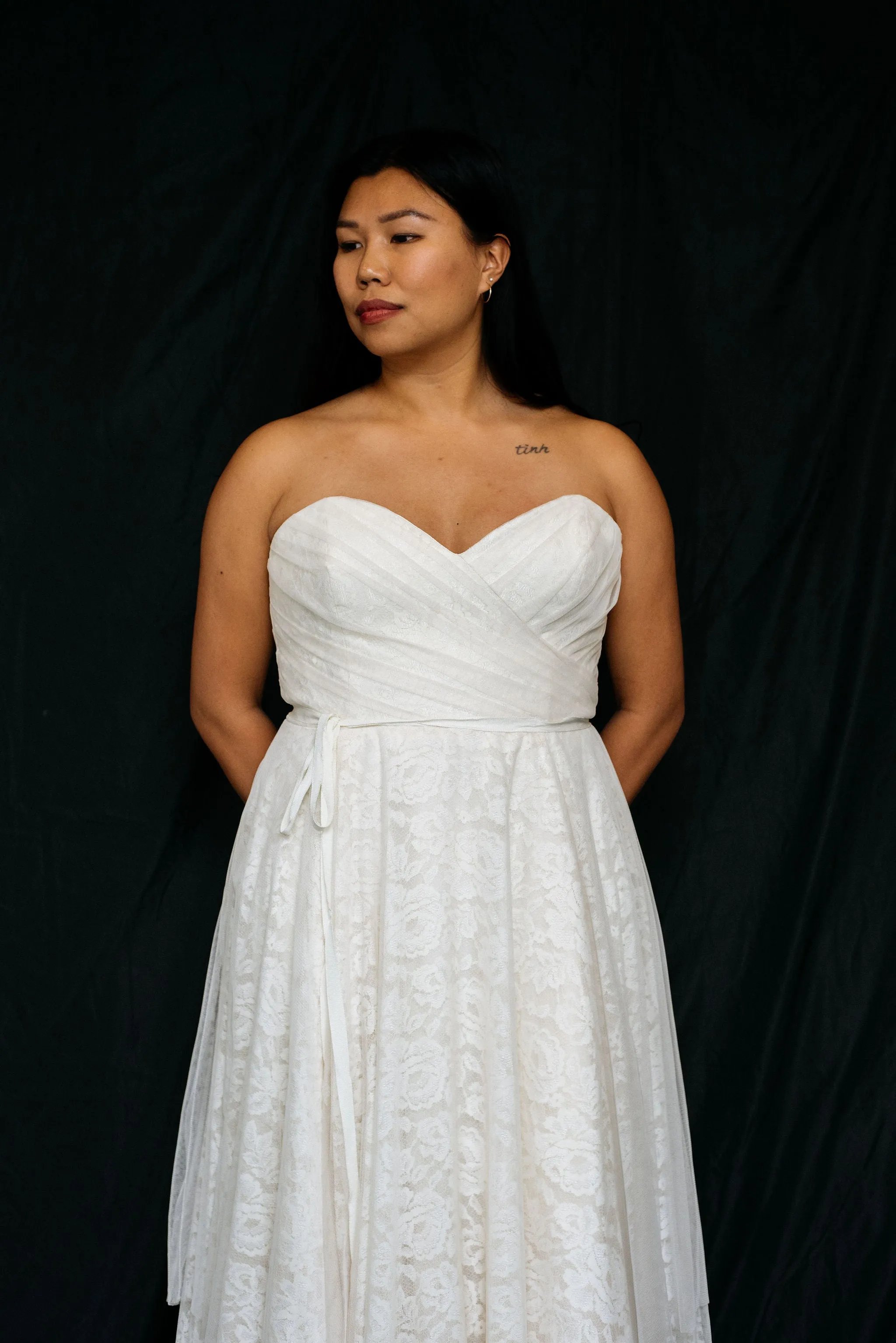 Dress 671: Hayley Paige "1350" waist 34