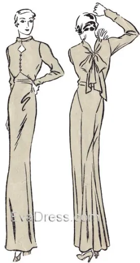 E-PATTERN 1934 Evening Gown, E3672