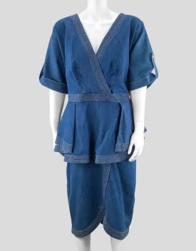 Eloquii Denim Dress Knee Length Women 16 US