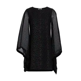 Emily Dress in Black Sparkle Chiffon