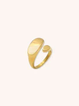Entwined Ovals Adjustable Ring