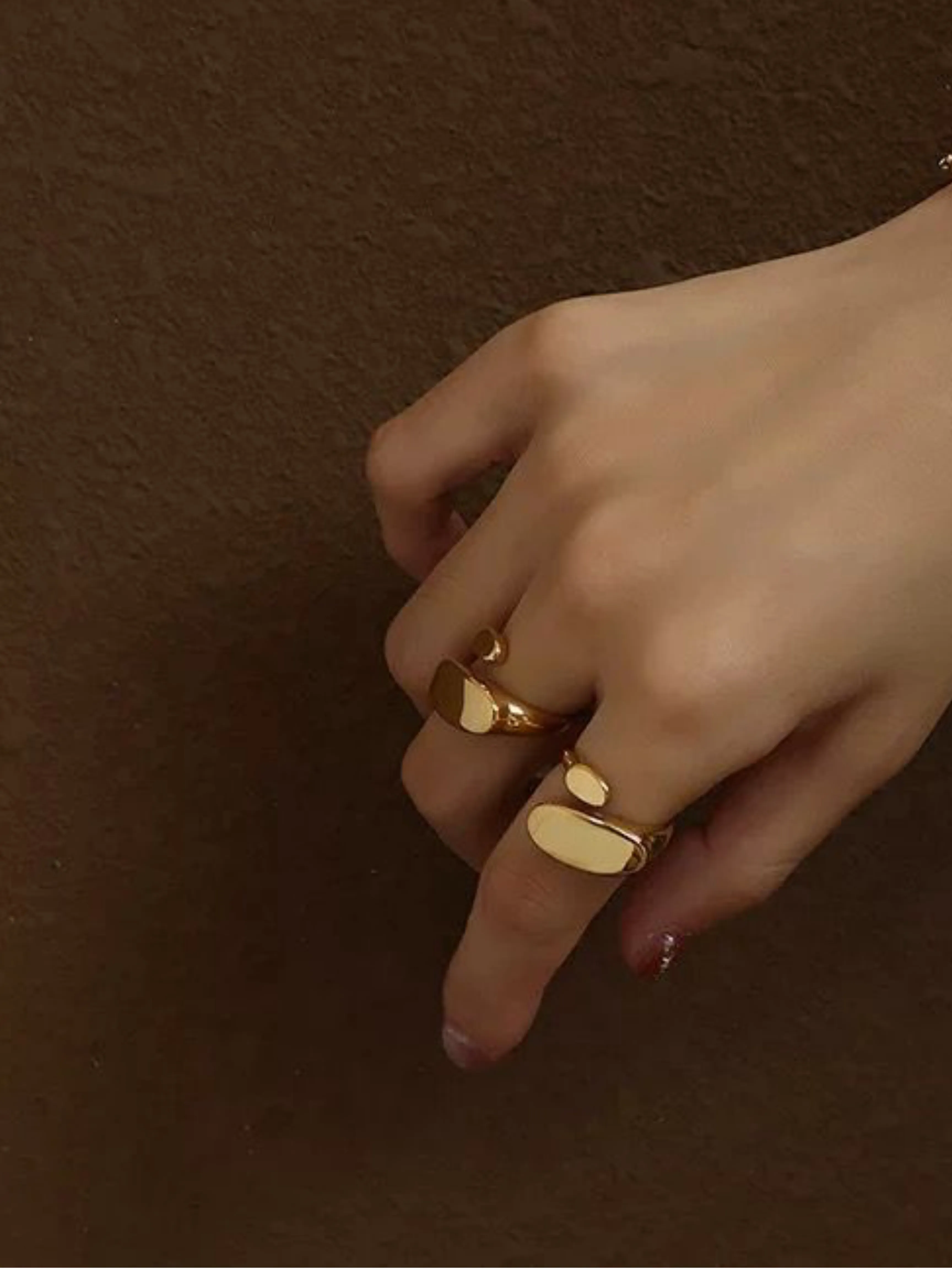 Entwined Ovals Adjustable Ring