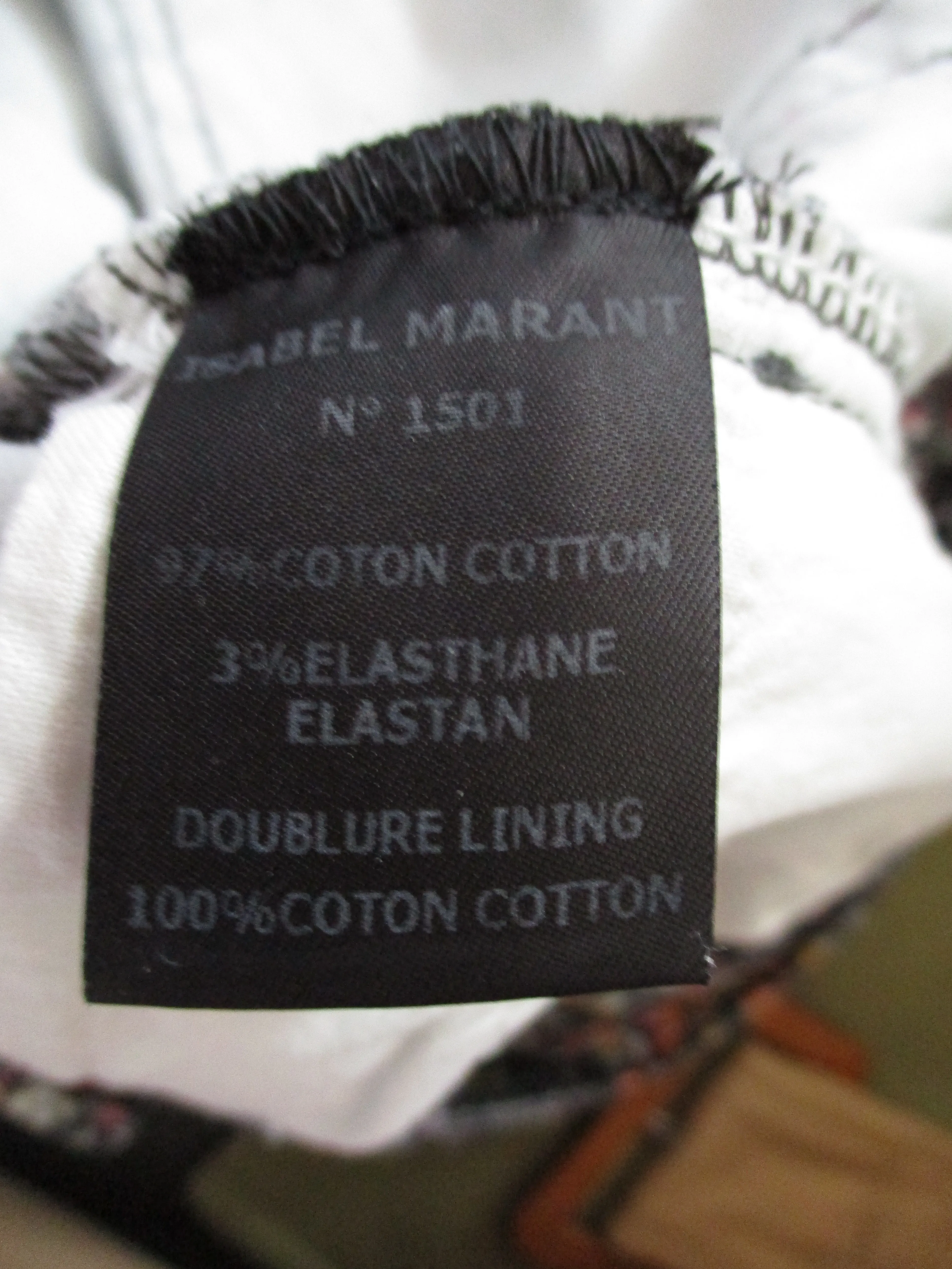 ETOILE ISABEL MARANT Marblelized Corduroy SKINNY Jean Pant 2 Trouser