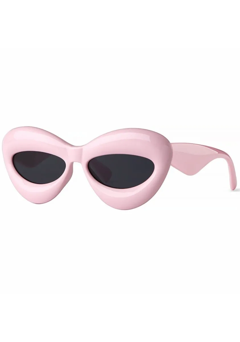 Fancy Puffy Lips Thick Frame Party Sunglasses