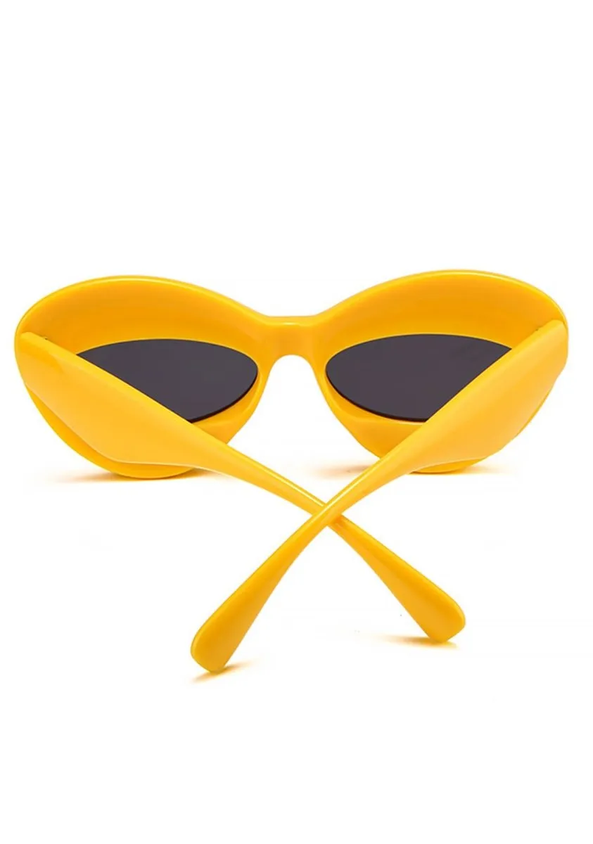 Fancy Puffy Lips Thick Frame Party Sunglasses