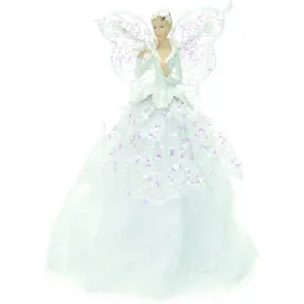 Festive 23cm Angel Tree Topper in White