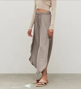 Flowy Satin Split Side Pants