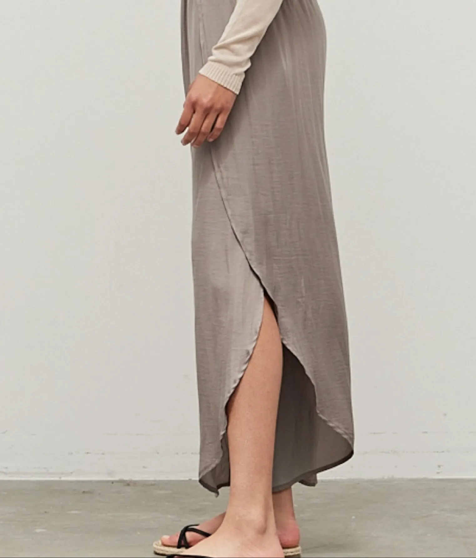 Flowy Satin Split Side Pants