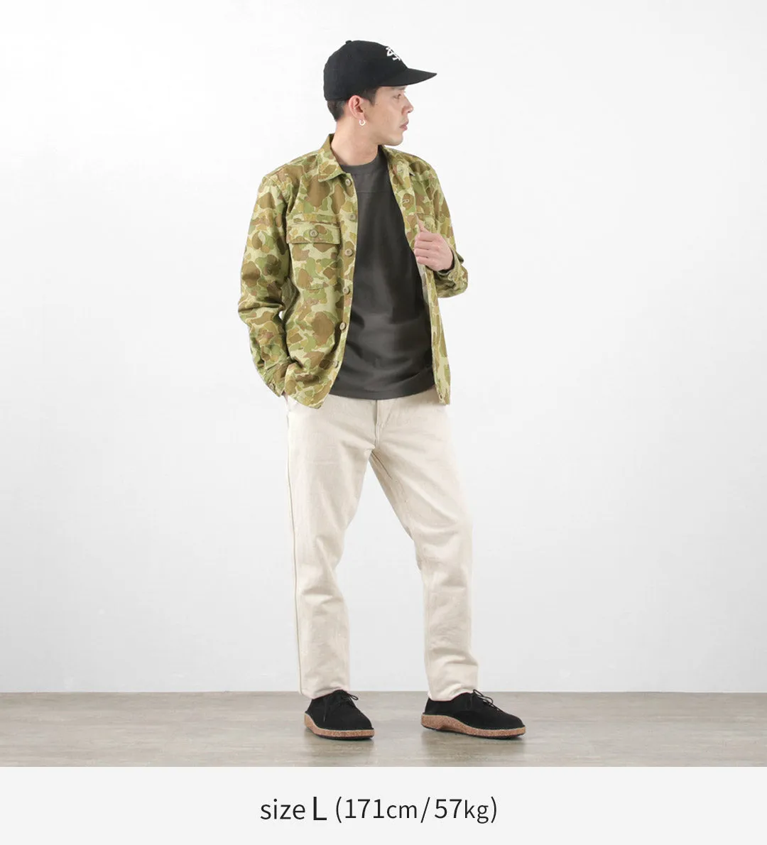 FOB FACTORY / F2362 Fatigue shirt jacket camo