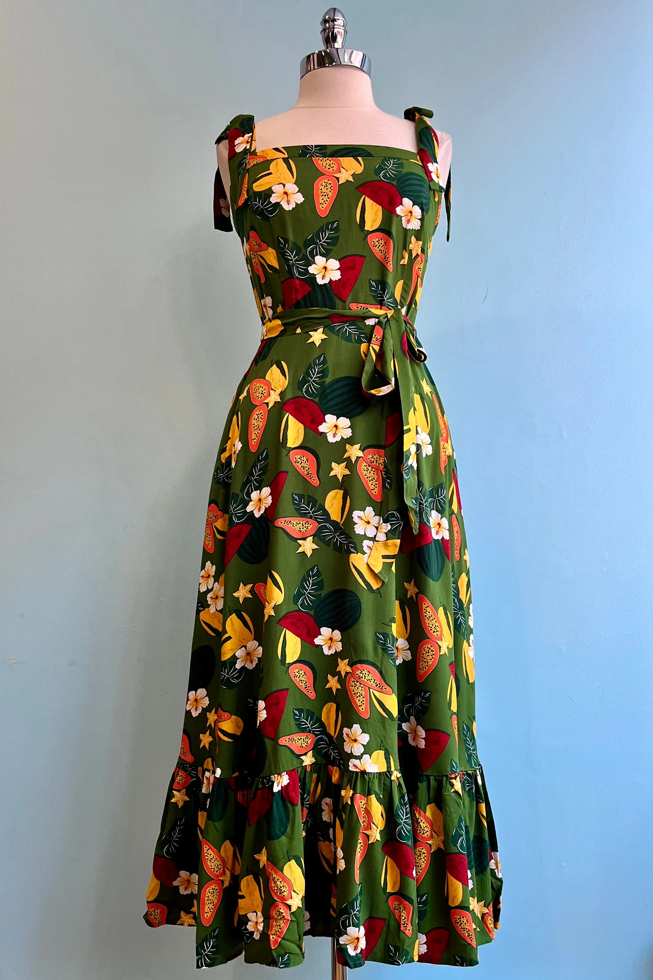 Fruit Jungle Katrina Midi Dress by Collectif