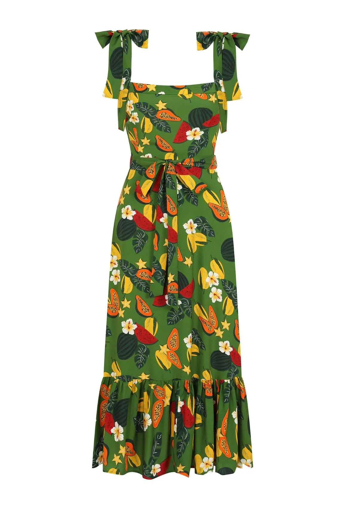 Fruit Jungle Katrina Midi Dress by Collectif