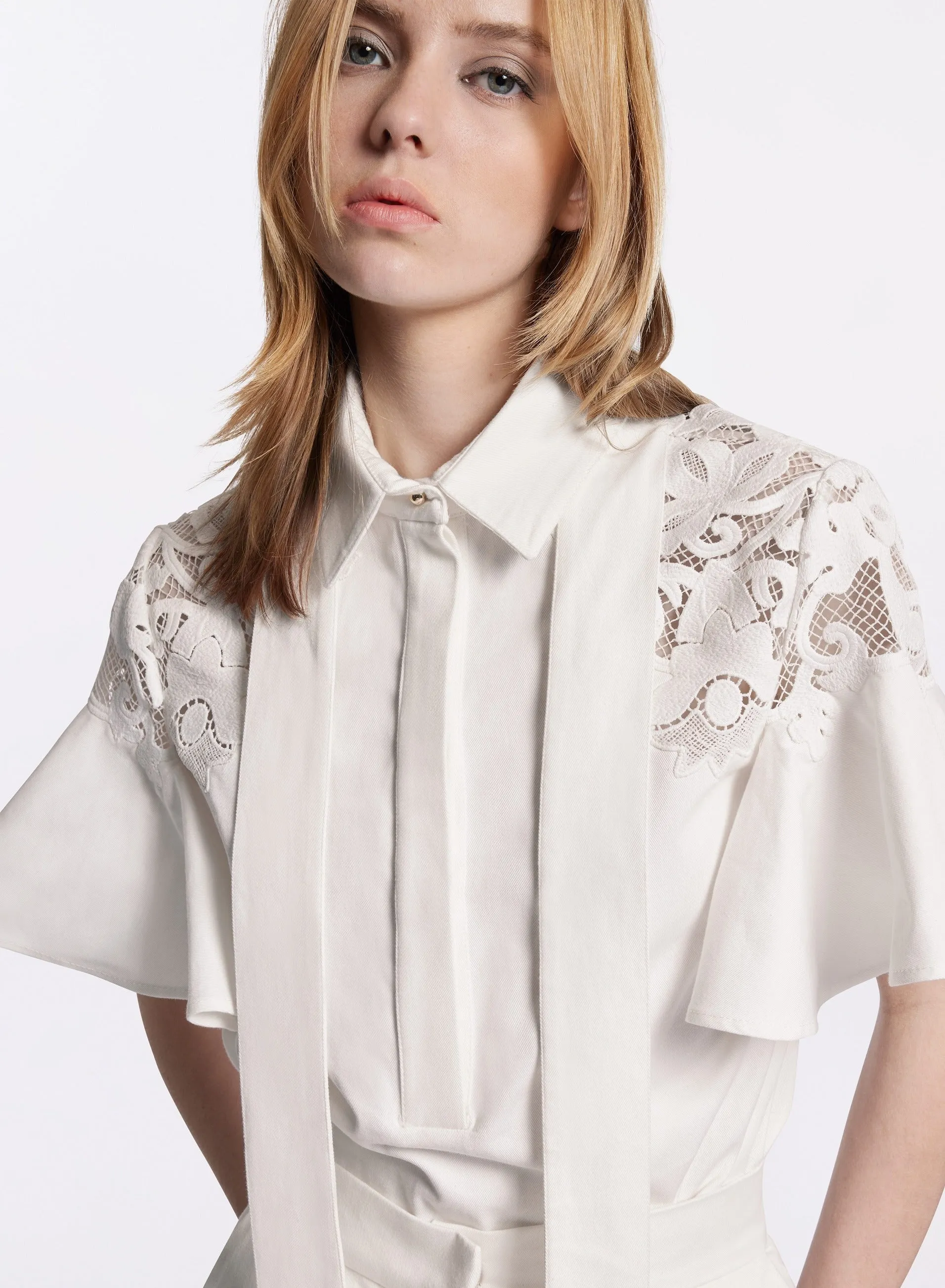Gabardine Blouse
