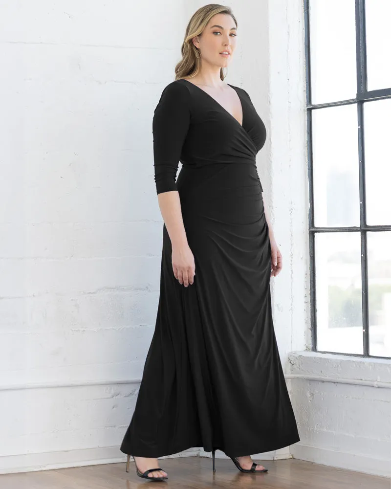 Gala Glam Evening Gown with Sleeves - Sale!