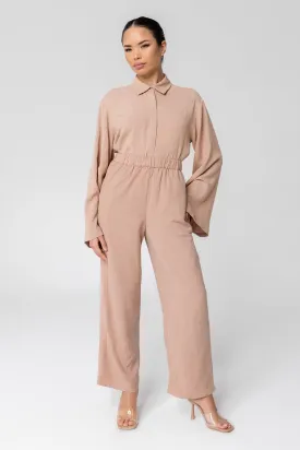 Gemma Linen Wide Leg Pants - Natural