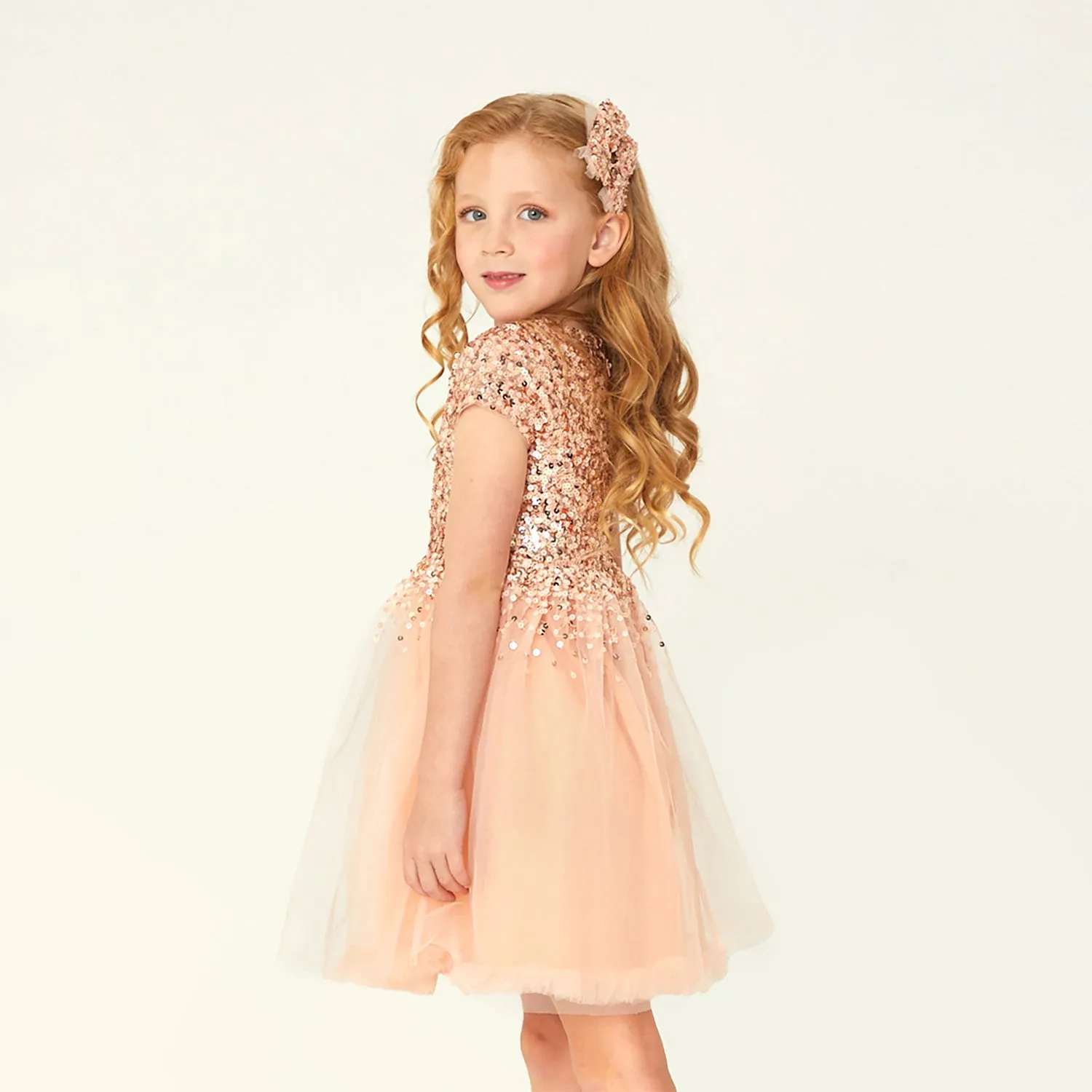 Glitter Party Dress With Clips