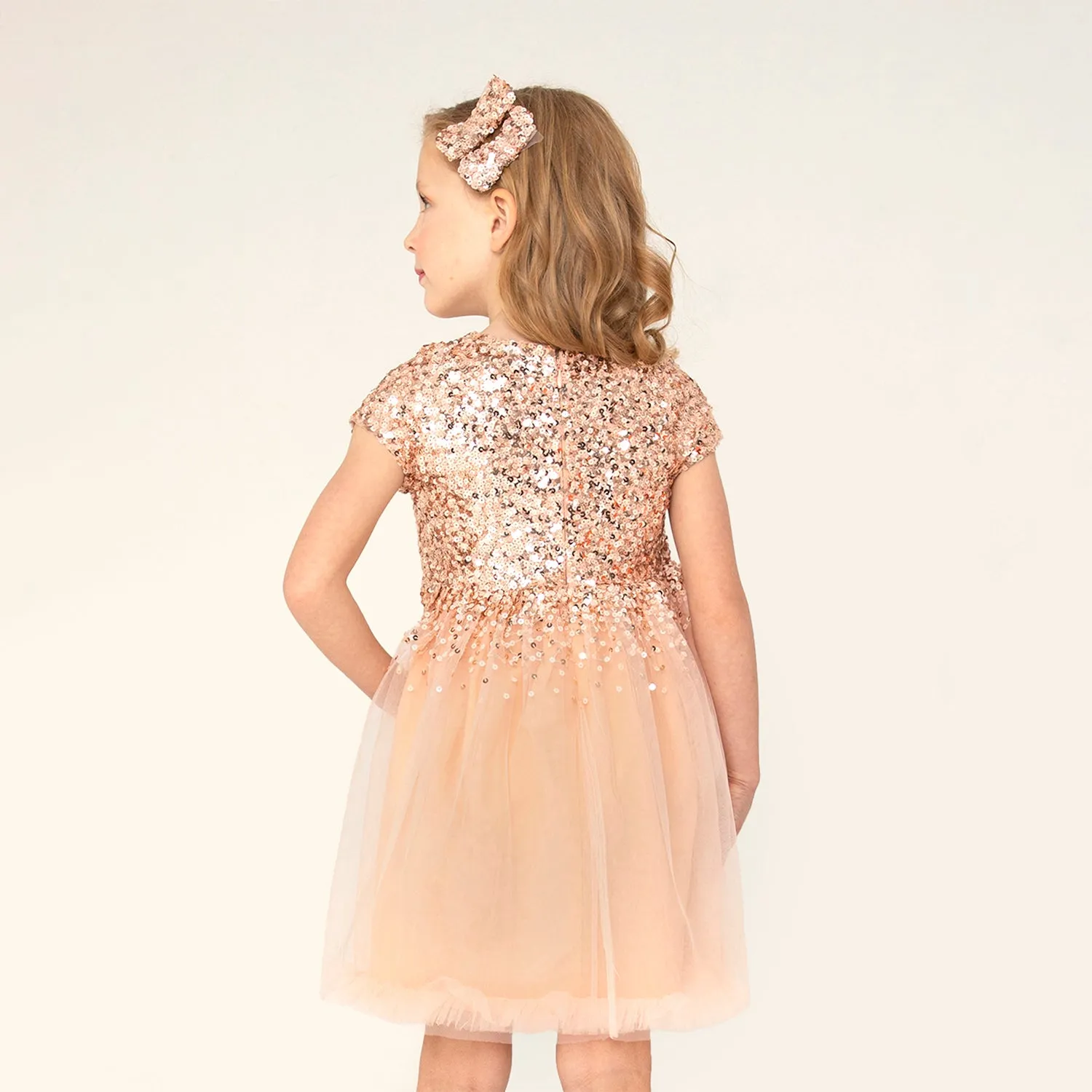 Glitter Party Dress With Clips