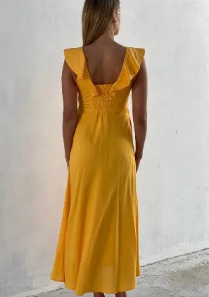 Gold mustard dress