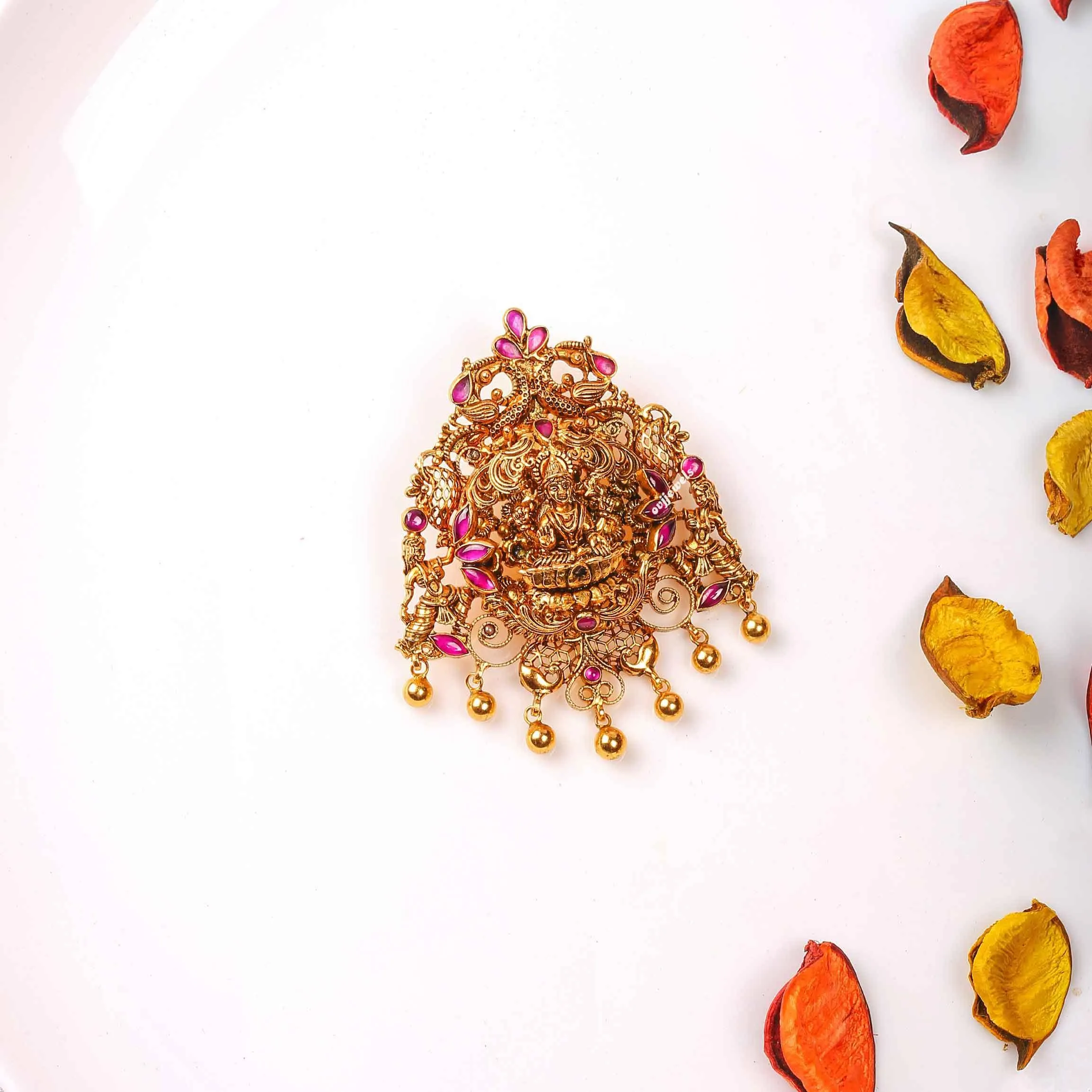Gold Polish antique lakshmi Pendant