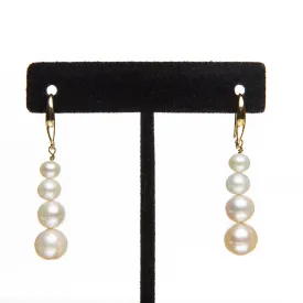 Graduated Pearl Earrings
