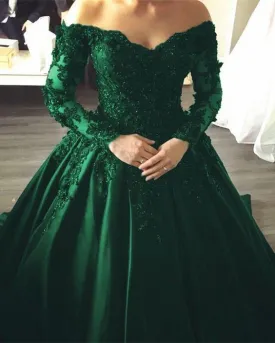 Green ball gown Prom Dress Evening Dress