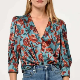 Greylin - Lourdes Wrap Front Blouse