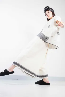 Hand-Loomed Rasa Pants with Black Details