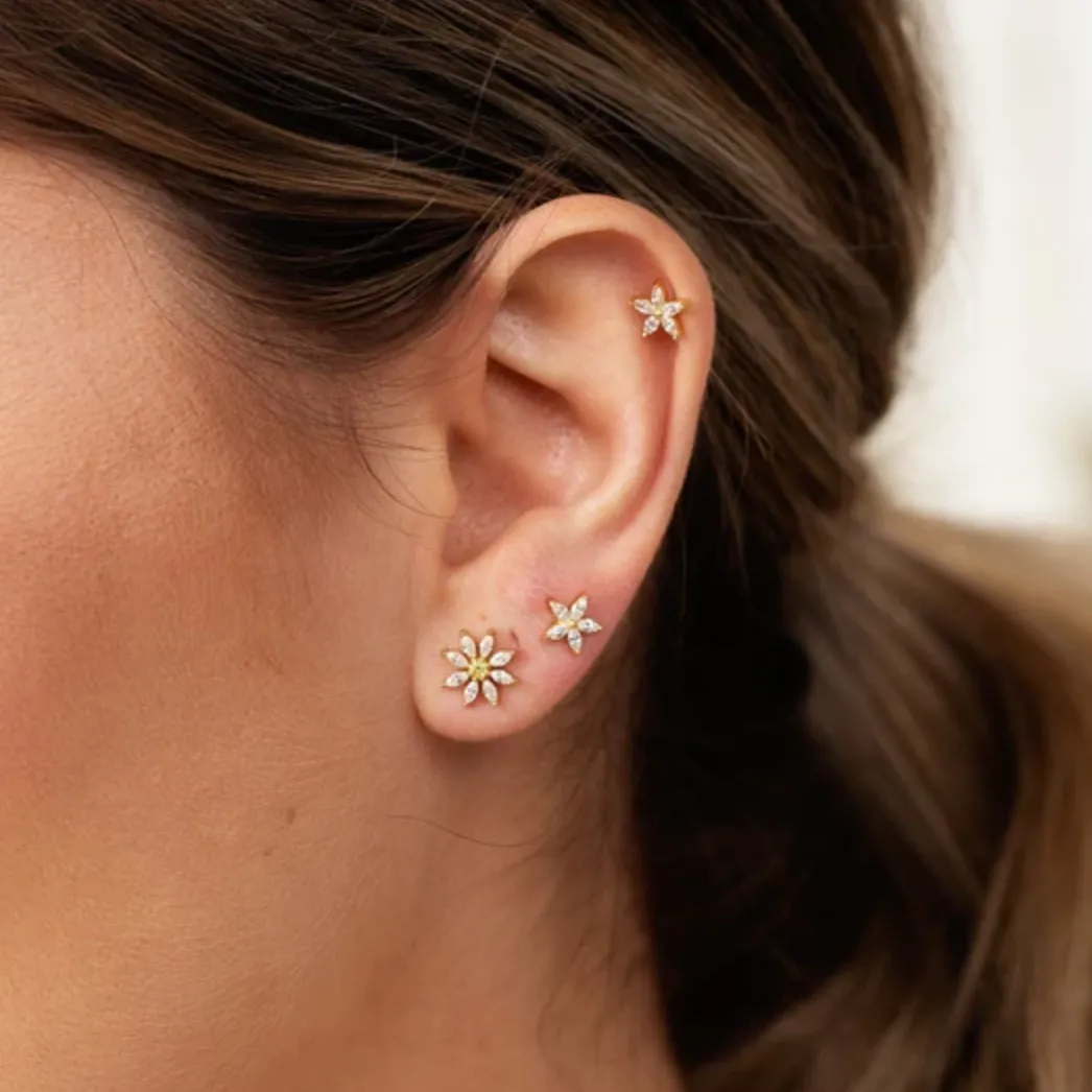 Hannah Flower Studs