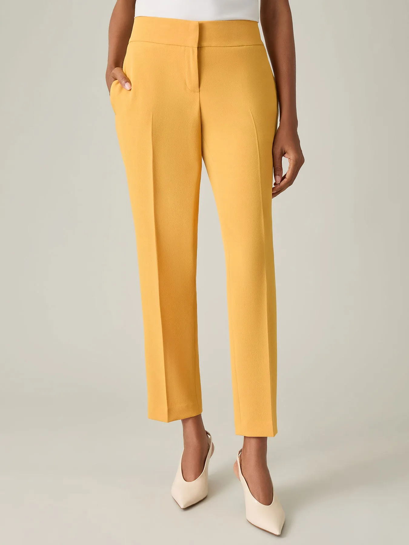 Harlow Pant, Iconic Stretch Crepe