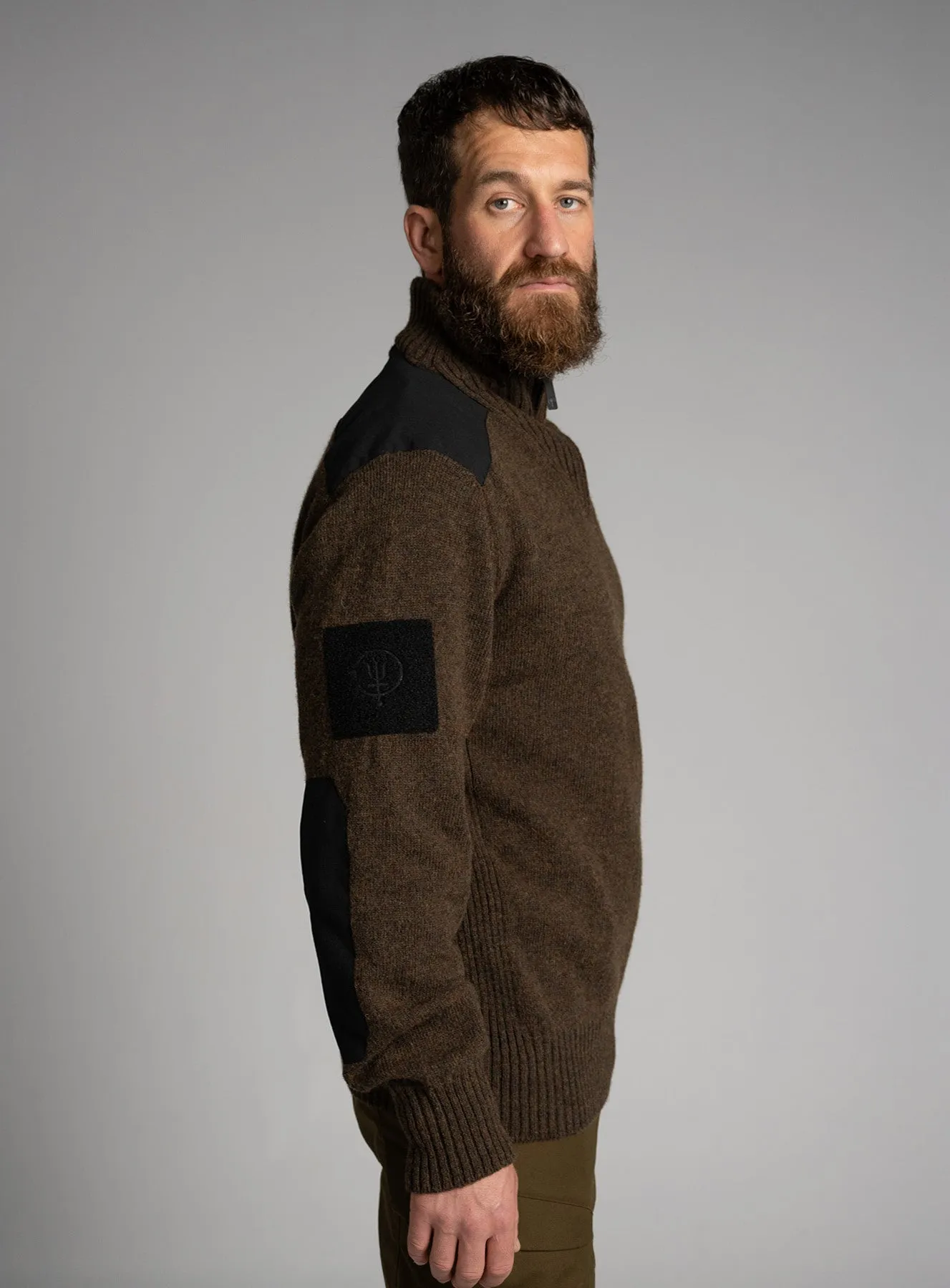 HERITECH FUNNEL NECK JUMPER