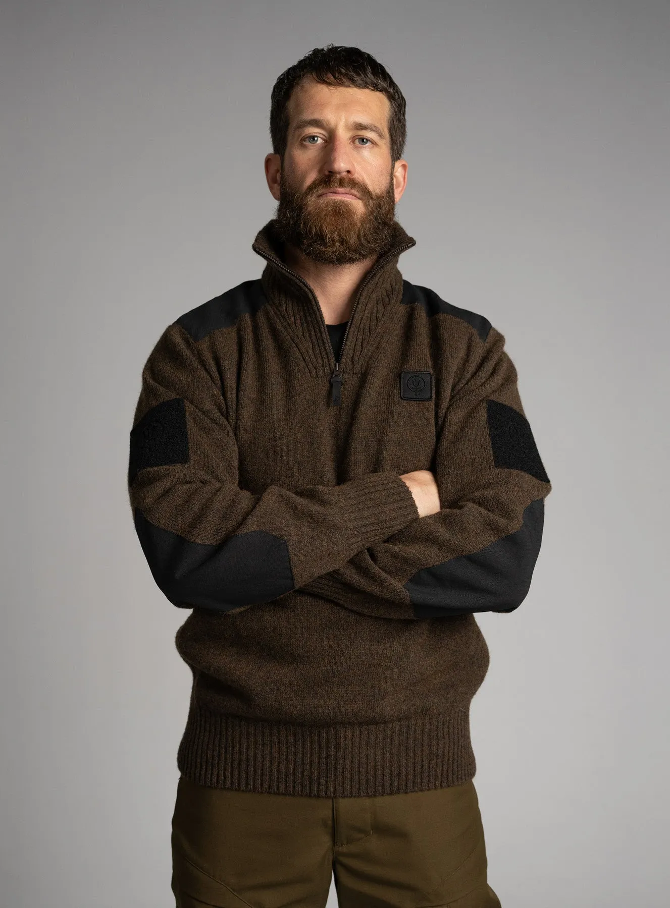 HERITECH FUNNEL NECK JUMPER