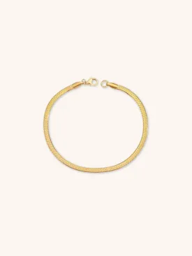 Herringbone Stainless Steel Bracelet