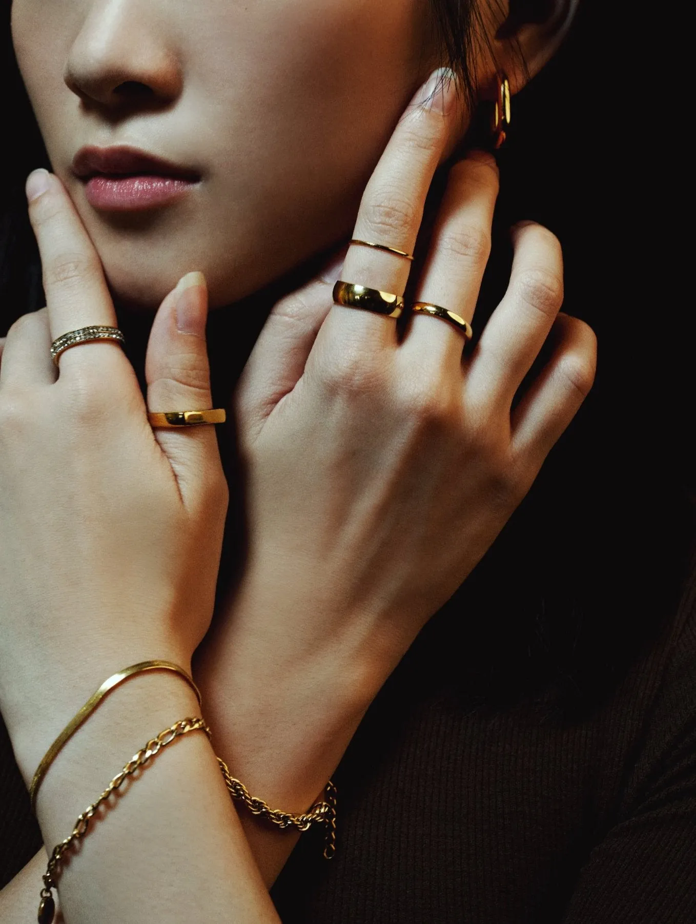 Herringbone Stainless Steel Bracelet