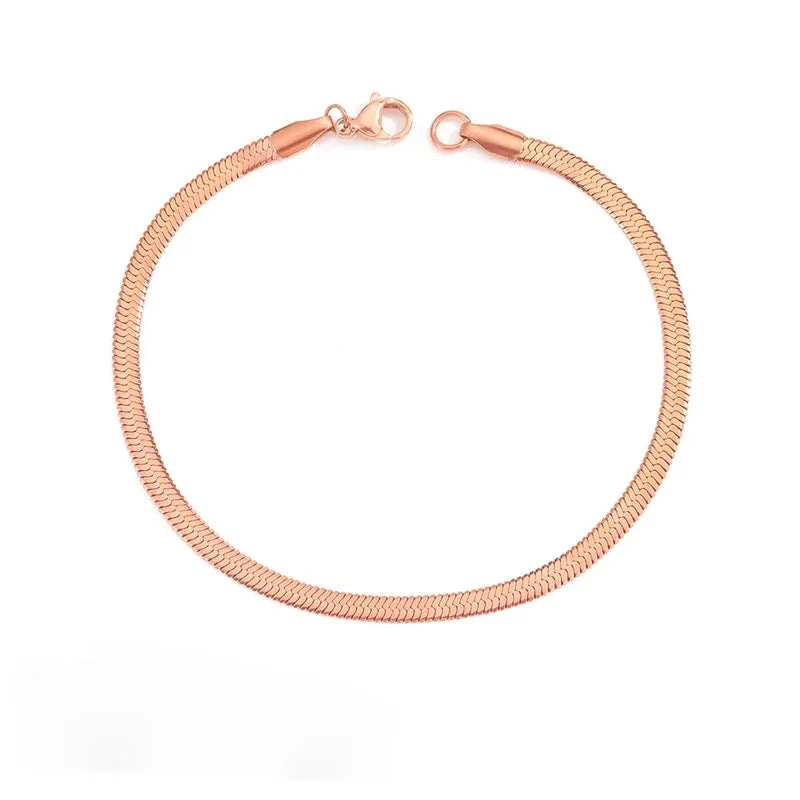 Herringbone Stainless Steel Bracelet