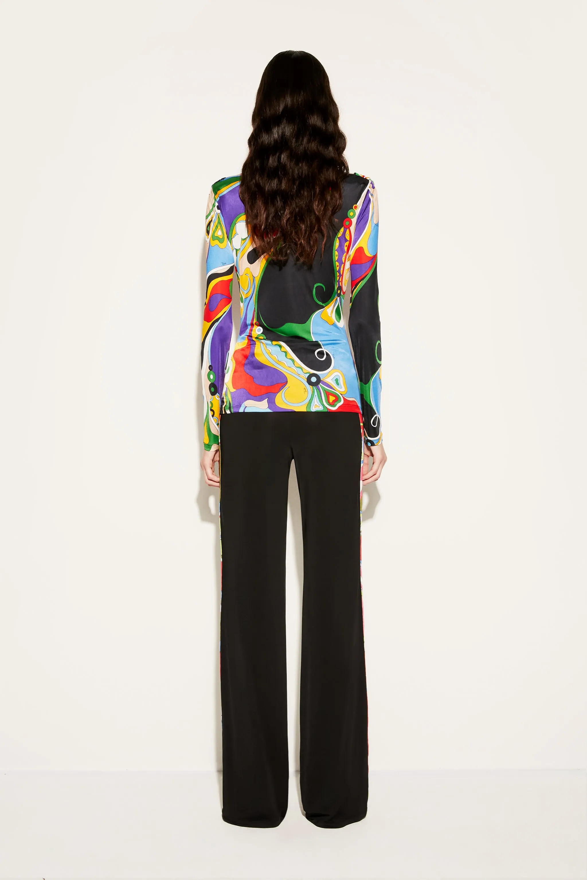 Iride And Orchidee-Print Trousers