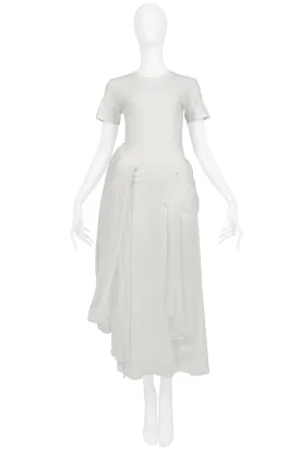 ISSEY MIYAKE ICONIC WHITE GODDESS CONCEPT DRESS 2003