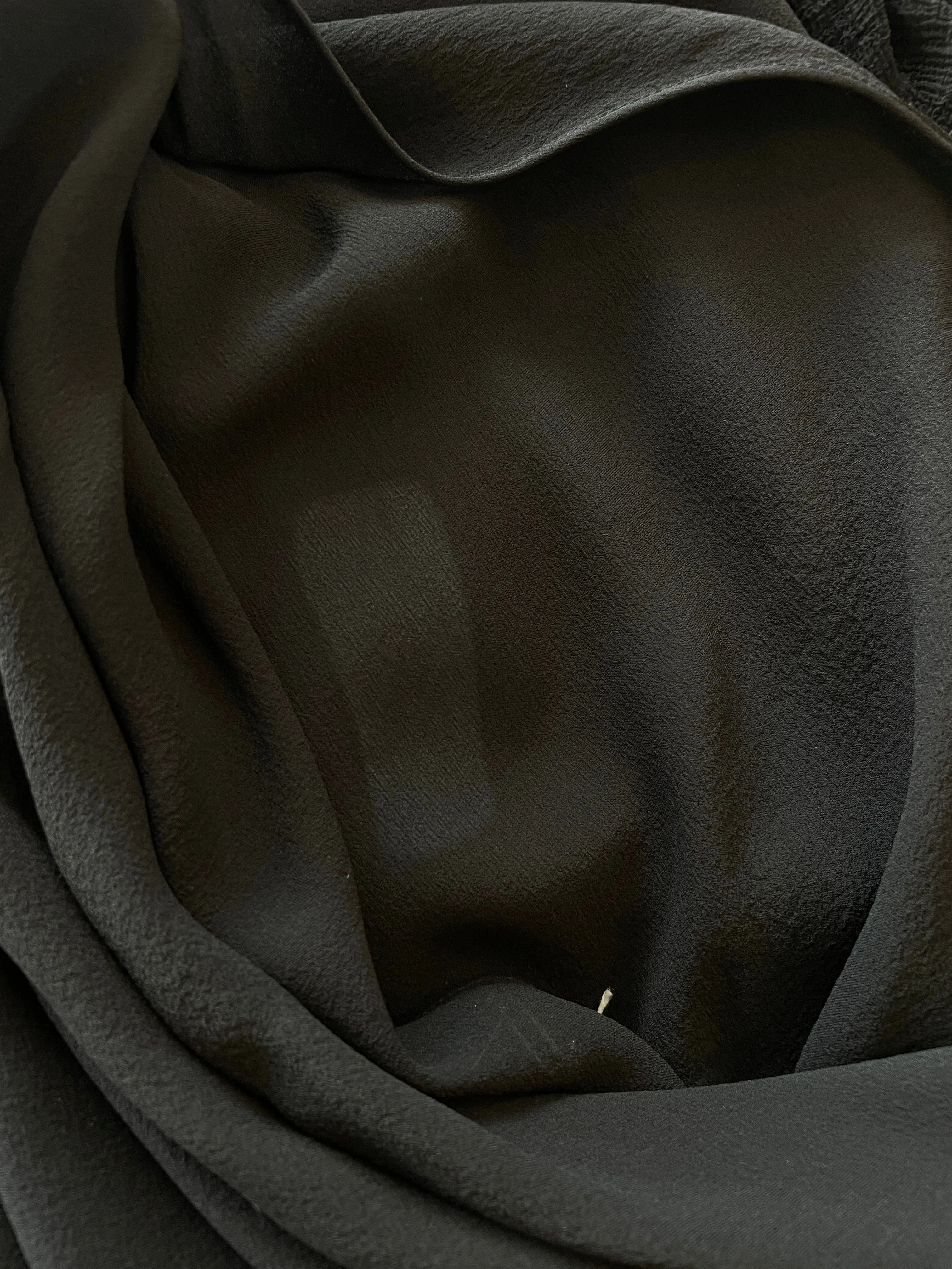 JOHN GALLIANO BLACK RUFFLE GOWN