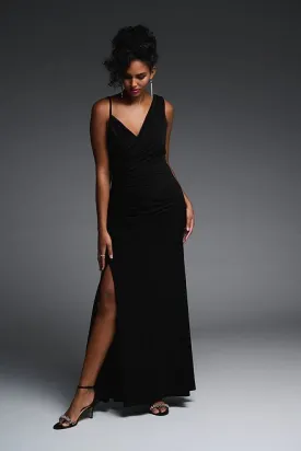 Joseph Ribkoff Ruched Gown Style Dress